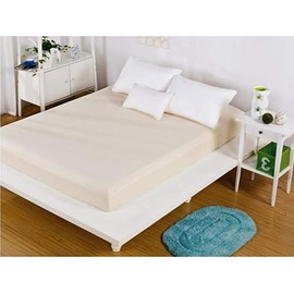 Off-White Thermal Flannelette Fitted Bed Sheet 30cm Deep 100% Soft Brushed Cotton Flannel Hotel Quality Extra Soft Premium Bedding Linen (Super King)