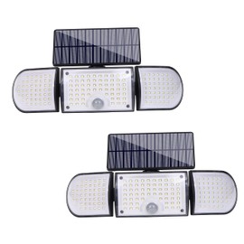 siarenomo Solar Lights Outdoor,270°Wide Angle for Outside with 3 Modes,3 Head Motion Sensor Lights with 160 Led,IP65 Waterproof for Graden, Outside, Backyard (2)