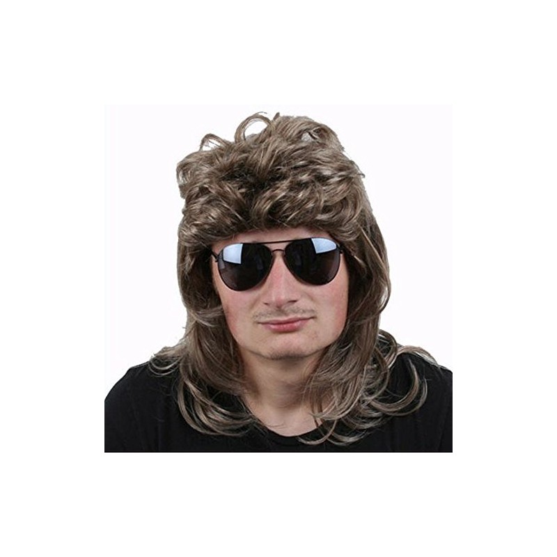 Unbekannt 80s Mullet Men's Wig Blonde Carnival Accessories