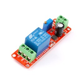 JESSINIE 12V Delay Relay Module, Adjustable Timer Delay On/Off Switch, for Smart Car Robot Projects, DIY Automation Essentials Timing Range (On-Off Relay Modules)