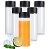 BLMHTWO Pack of 6 Plastic Juice Bottles, Small Bottles for