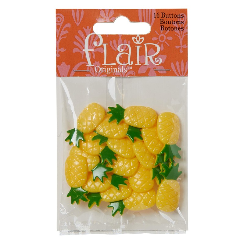 Blumenthal Lansing Company Buttons Pineapple 18 Piece