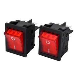 Firmusparts JD03-A1 4 Pins 30A 30Amp 125V/ 250V 2PCS Rocker Switches T85/55 1E4 Compatible with Inverter Welding Machine Button Switches