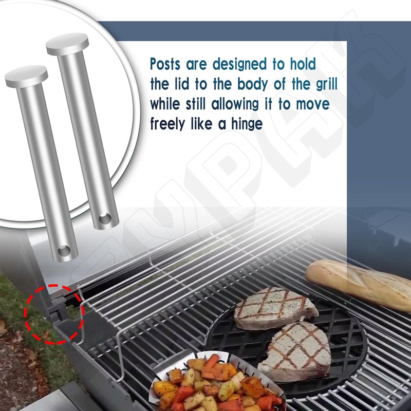 EZYPAK 4 Pack Grill Lid Assembly Hardware Kit Compatible with