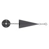 3-Tone Wind Chimes with Compass Iron Triangle Decor for Indoor