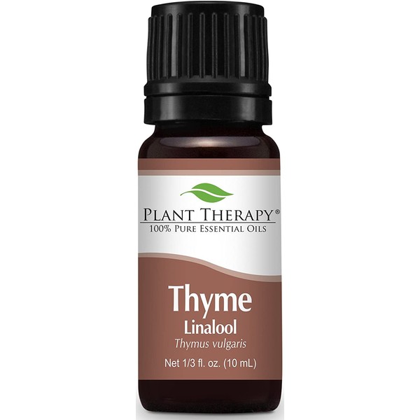 Plant Therapy Thyme Linalool Essential Oil 10 mL (1/3 oz) 100% Pure, Undiluted, Therapeutic Grade