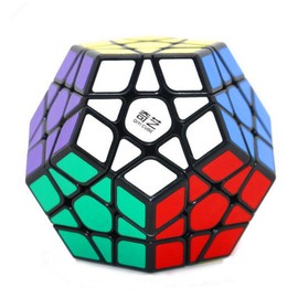 CuberSpeed QY Toys 12 Sided Megamin Cube 3x3 Pentagonal Dodecahedron Speed Cube Puzzle Toy QiHeng Black Speed Cube