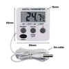 Brannan Refrigerator Thermometer Digital - Fridge and Freezer Alarm Alert