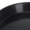 Austin Planter 18inch Saucer Black Polypropylene for Indoor and Outdoor