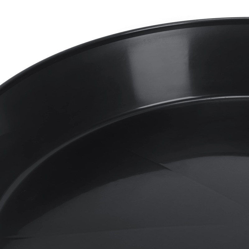Austin Planter 18inch Saucer Black Polypropylene for Indoor and Outdoor