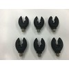 TMC 6 x Black Rod Rubber Rod Butt Grips/Rests. Flexible.