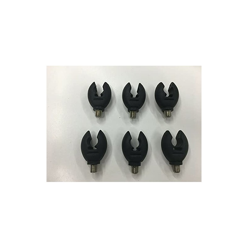 TMC 6 x Black Rod Rubber Rod Butt Grips/Rests. Flexible.