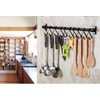 WONMILLE Gourmet Kitchen Utensil Rack with 6 Hooks, Wall Mounted