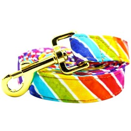 Lionheart glory Rainbow Dog Leash Colorful Durable Dog Leashes with Comfortable Soft Handle for Small Medium and Large Holiday Dog Leash Girl or Boy Dogs