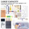 MLPKOI 2 PCS Clear Pencil Case for Exams, Transparent Pencil