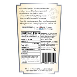 Amoretti Premium Syrup, Milk Chocolate, 25.4 Ounce