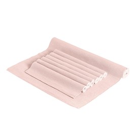 Nicola Spring - Cotton Fabric Placemats & Table Runner Set - Baby Pink - 7pc
