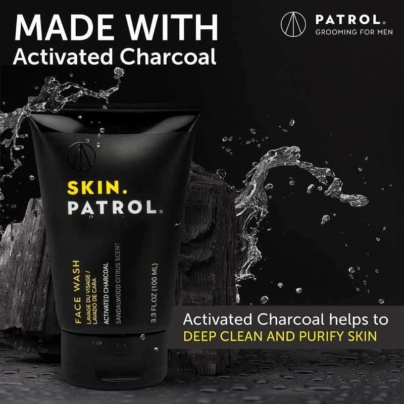 Bump Patrol Skin Patrol Activated Charcoal Face Wash - Sulfate-Free,