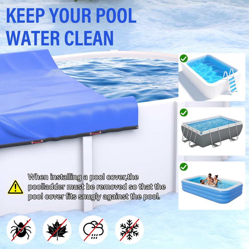 12 x 18 FT Oval Pool Cover 500D Extra Thick