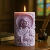 Jesus Candle Mold Religious Jesus Cylinder Resin Casting Silicone Molds