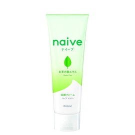Naive Facial Cleansing Foam (Contains Tea Leaf Extract), 4.6 oz (130 g)