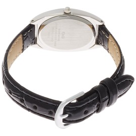 [シチズン Q&Q] 腕時計 アナログ 防水 革ベルト QA03-304 レディース ブラック