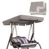 Timoau Porch Swing Canopy, Replacement Waterproof Swing Top Cover, Outdoor