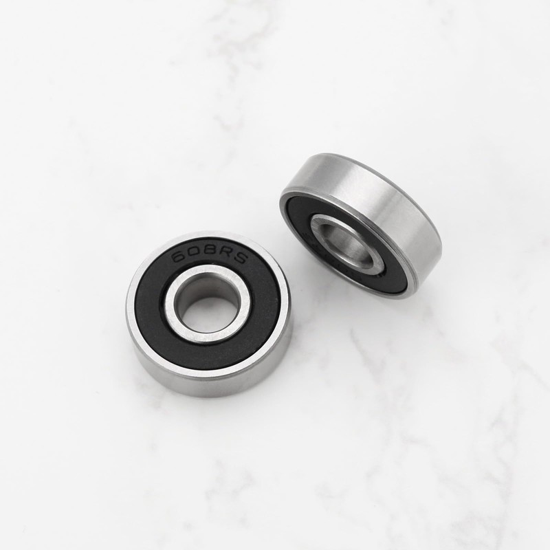 VGOL 8 Pcs 608-2RS 22mm Ceramic Skateboard Bearings Stainless Steel