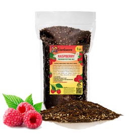 GARDENERA Raspberry Premium Potting Soil Mix - Ideal Blend for Growing Robust and Flavorful Raspberries - 1 Quart