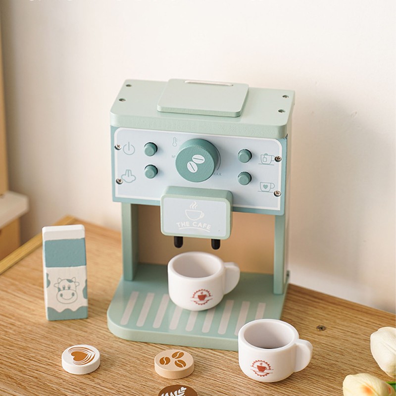 Coffee Maker Toy Fun Early Education Simulation Milk Cups Round