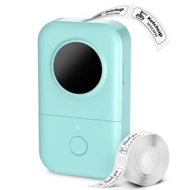Phomemo Label Maker, D30 Portable Bluetooth Mini Label Printer Machine, Smartphone Handheld Thermal Sticker Small Labeler Multiple Templates Fonts Icon Inkless Custom Label for Home Kids, School Item