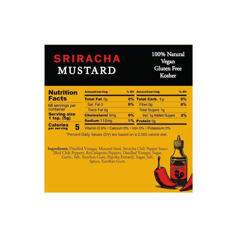 Pilsudski's Brand Mustard - 12oz Squeeze Bottle, Perfect condiments for