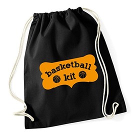 Hippowarehouse Basketball kit Drawstring Cotton School Gym Kid Bag Sack 37cm x 46cm, 12 litres