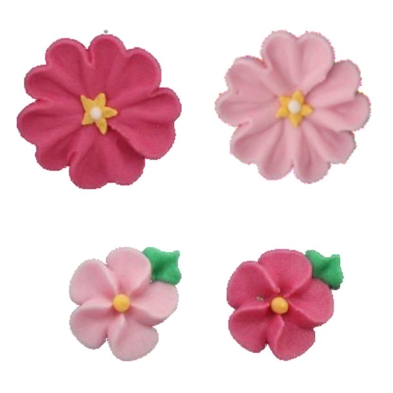Pink Daisy Collection Sugar Decorations - 14 Pack