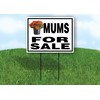 MUMS FOR SALE FLOWER - Single Sided Yard Sign ROAD