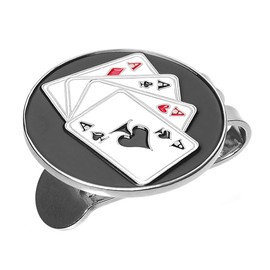 Goodland GD-GLFMK-ACE Magnetic Golf Marker Playing Cards Ace with Clip Cool Golf Marker Magnet Funny Golf Mark Magnet