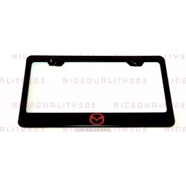 Unbranded Mazda Logo Stainless Steel Finished License Plate Frame Holder Rust Free