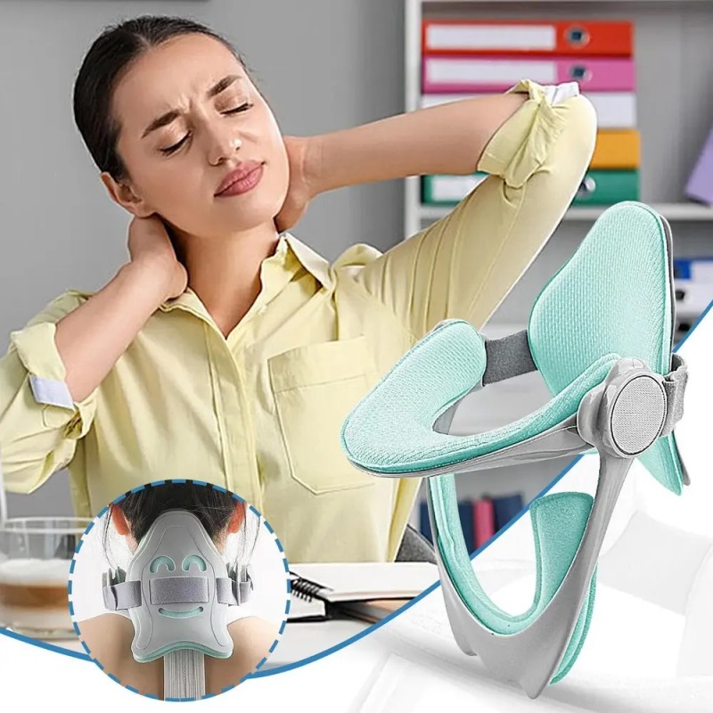 Soporte De Cuello Ajustable 360° Para Corrección De Postura