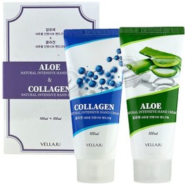 Bellage Natural Intensive Hand Cream 2-Piece Set (Aloe 100ml / Collagen 100ml) Hand Cream / 벨라쥬 내추럴 인텐시브 핸드크림 2종세트(알로에100ml/콜라겐100ml) 핸드크림