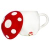 Streamline Imagined Ceramic Mushroom Mug with Lid
