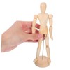 Operitacx 2pcs Wooden Artist Mannequin Articulated Joints for Realistic Posing