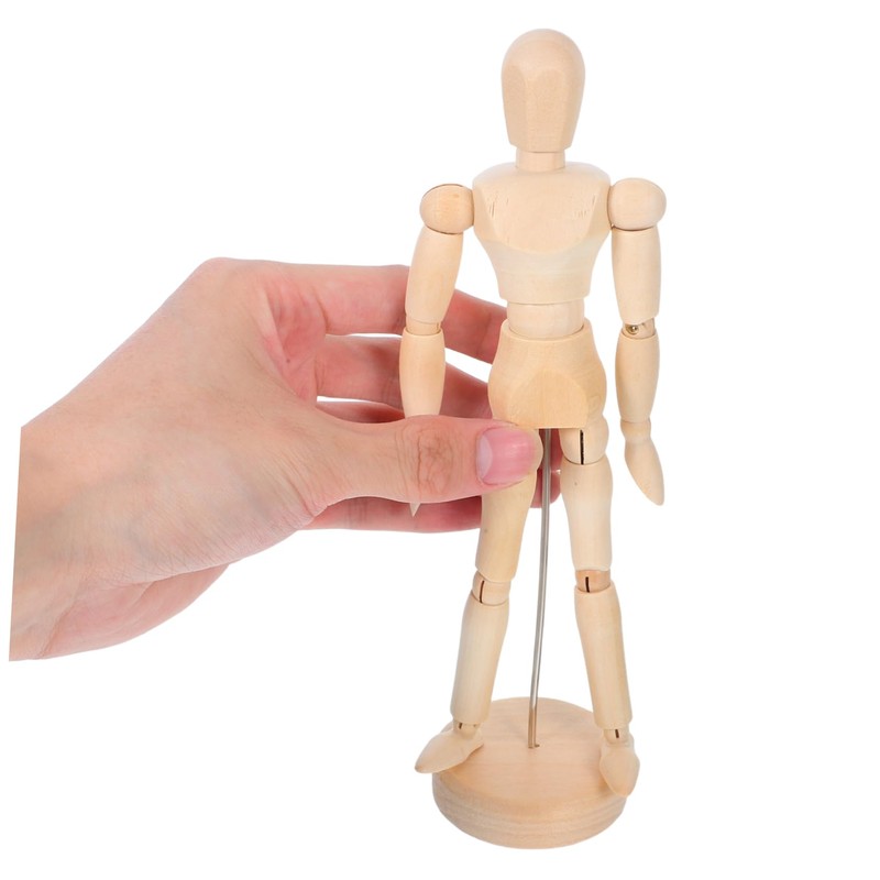 Operitacx 2pcs Wooden Artist Mannequin Articulated Joints for Realistic Posing