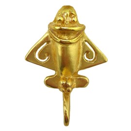 Across The Puddle, Ancient Aliens Collection | Real 24k GP Golden Jet-3 Lapel Pin| Pre-Columbian Quimbaya Airplane Jet | Ancient Aircraft | Ancient Astronauts | Original Golden Jets Collection