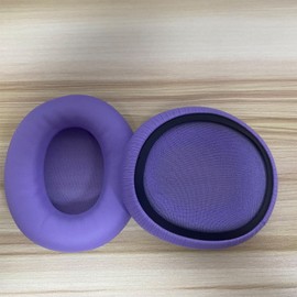 Yaowanguan Ersatz Ohrpolster für Skullcandy Crusher ANC 2 Kabelloses Over-Ear-Kopfhörer mit Geräuschunterdrückung,Crusher ANC 2 Protein Leder Ohrpolster/Ohrmuscheln/Ohrschützer(Lila)