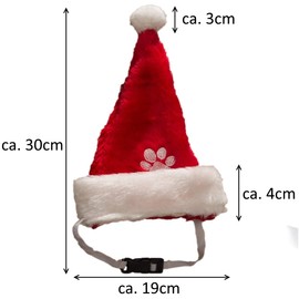 Ciffre X55 Christmas Santa Hat for Dogs and Cats