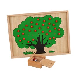 Gatuida Montessori Toys for Boys and Girls Apple Tree Educational Toy Counting and Matching Game Apples Tree Educational