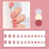 YOKIMO Nail Tip, Short 24 Pieces, Pink, Nail Tip, Popular,