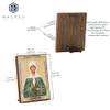 NKlaus Saint Matrona Wooden Icon 10 x 12 cm Christian