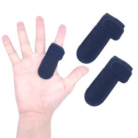 Férula para dedos para soporte de dedo en gatillo. Soporte ajustable para aliviar el dolor y favorecer la recuperación de lesiones de tendones. Protector de dedos ligero y transpirable para