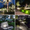 APONUO Solar Spot Lights Outdoor 4-in-1 Solar Landscape Lighting Dusk